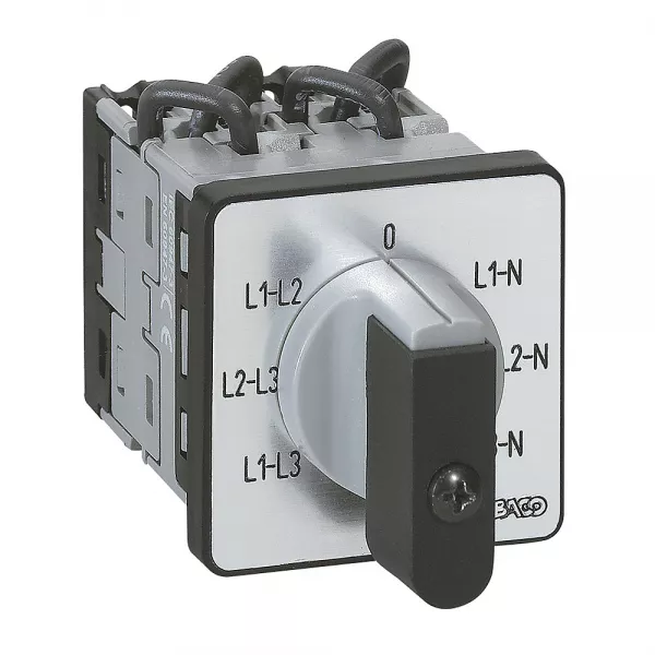 legrand-commutateur de mesure - voltm�tre avec neutre - pr 12 - 6 contacts - fix vis (014653)