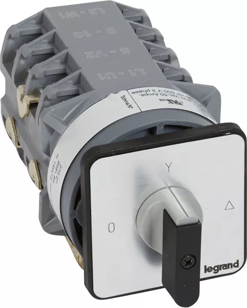 legrand-commutateur moteur 3p - d�marreur 1 vitesse - pr 40 - 8 contacts - fixation vis (027527)