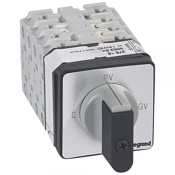 legrand-commutateur moteur 3p - d�marreur 2 vitesses - pr 17 - 0-pv-gv - fixation vis (027516)