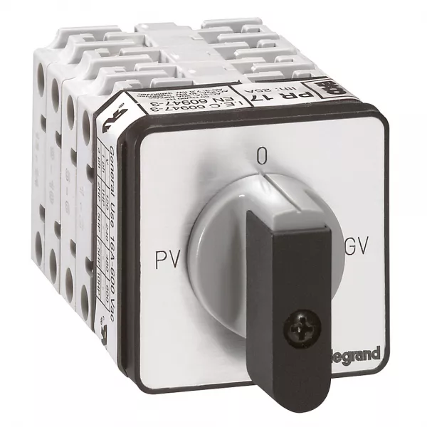 legrand-commutateur moteur 3p - d�marreur 2 vitesses - pr 17 - pv-o-gv - fixation vis (027517)