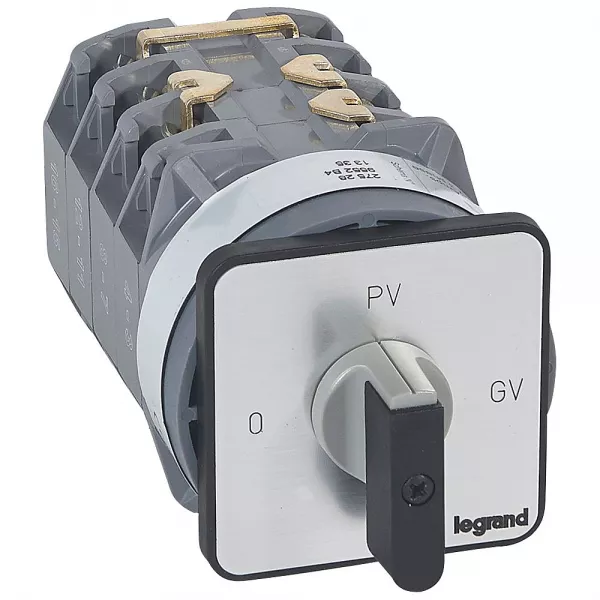 legrand-commutateur moteur 3p - d�marreur 2 vitesses - pr 40 - 0-pv-gv - fixation vis (027528)