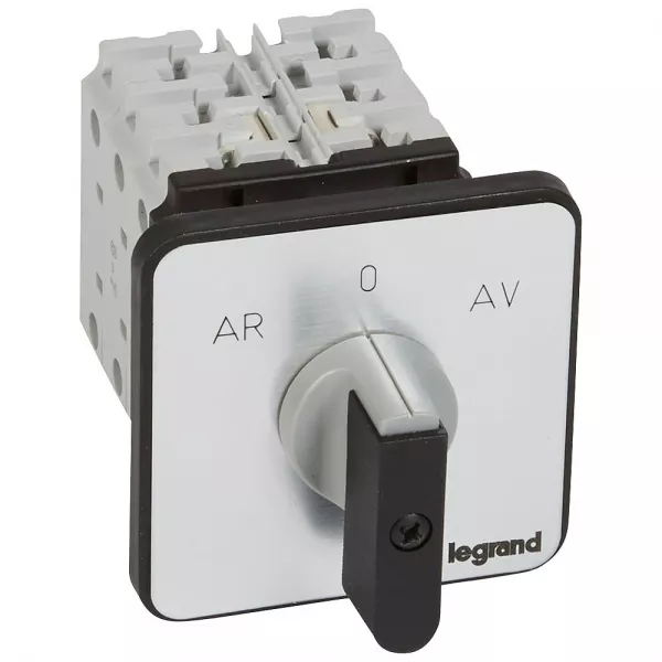legrand-commutateur moteur 3p - inverseur 1 vitesse - pr 26 - 5 contacts - fixation vis (027522)
