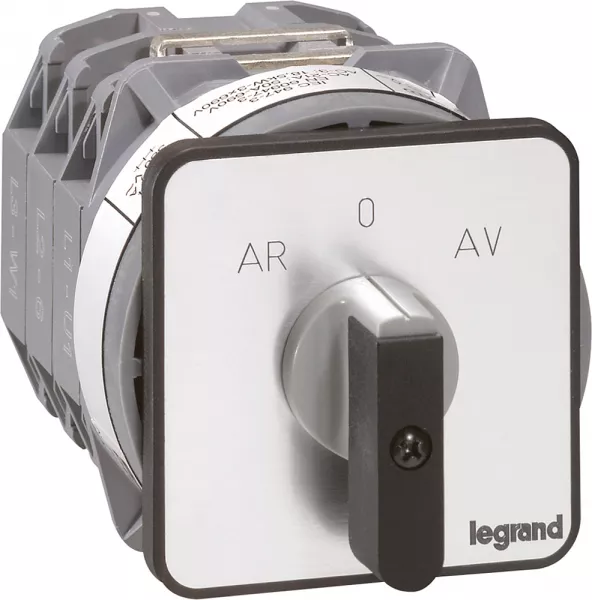 legrand-commutateur moteur 3p - inverseur 1 vitesse - pr 40 - 5 contacts - fixation vis (027526)