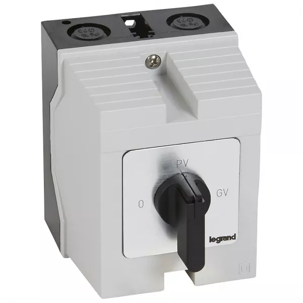 legrand-commutateur moteur triphas� - d�marreur 2 vitesses - pr 12 - 0-pv-gv - bo�tier (027772)