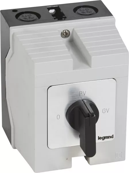 legrand-commutateur moteur triphas� - d�marreur 2 vitesses - pr 26 - 0-pv-gv - bo�tier (027783)