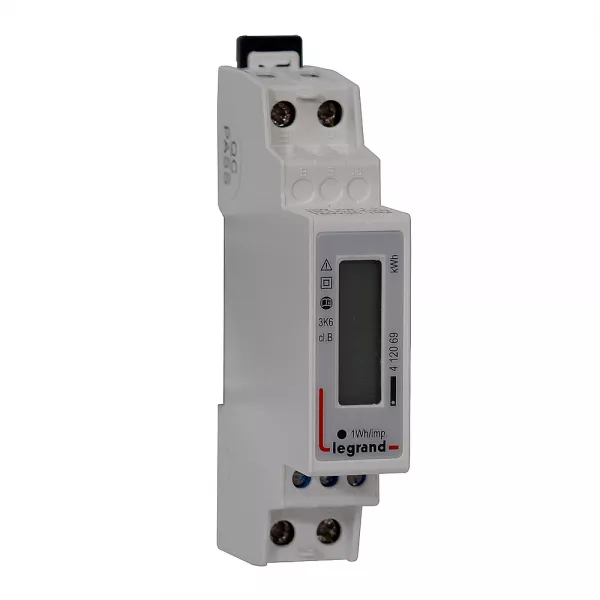 legrand-compteur monophas� emdx� mid raccordement direct 45a sortie impulsion - 1 module (412069)