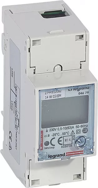 legrand-compteur monophas� emdx� mid raccordement direct 63a - 2 modules sortie rs485 (004679)