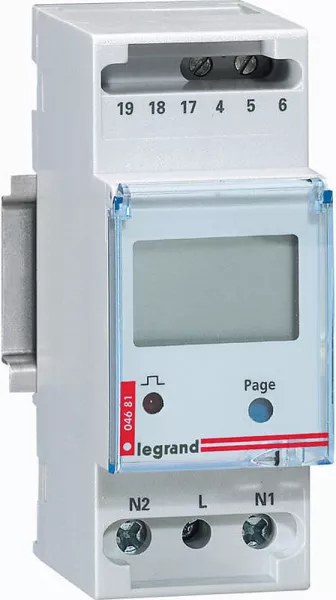 legrand-compteur monophas� emdx� non mid racc direct 36a sortie impulsions - 2 modules (004681)