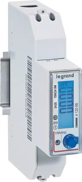 legrand-compteur monophas� emdx� non mid raccordement direct 45a - 1 module sortie rs485 (412068)