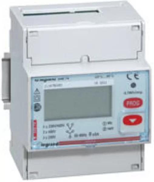 legrand-compteur triphas� emdx� non mid raccordement ti 5a - 4 modules sortie impulsions (004674)