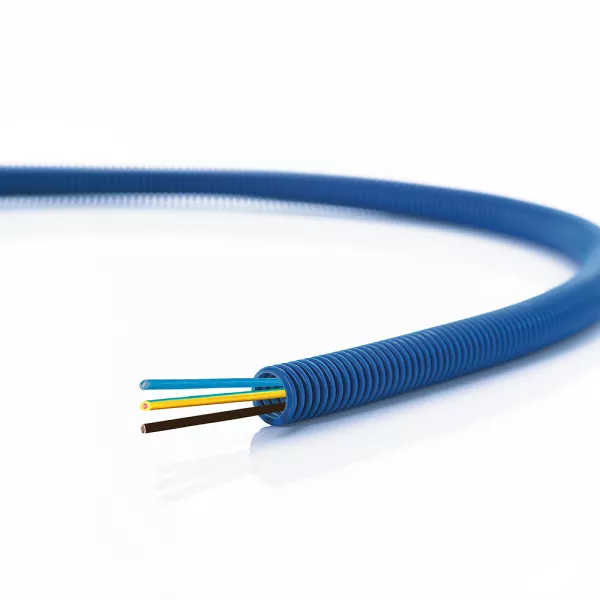 legrand-conduit icta chronofil� �16mm courant fort 3x1,5mm� bleu/noir/vert-jaune (09006)