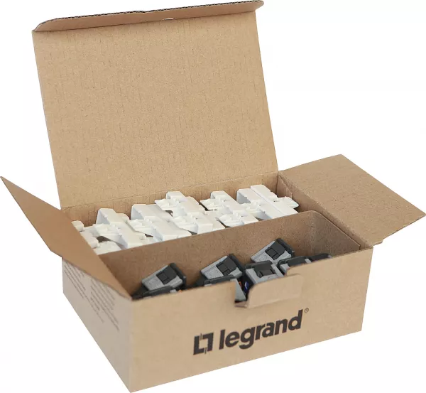 legrand-connecteur rj45 linkeo c cat�gorie 6 ftp + adaptateur - lot de 10 (632902)