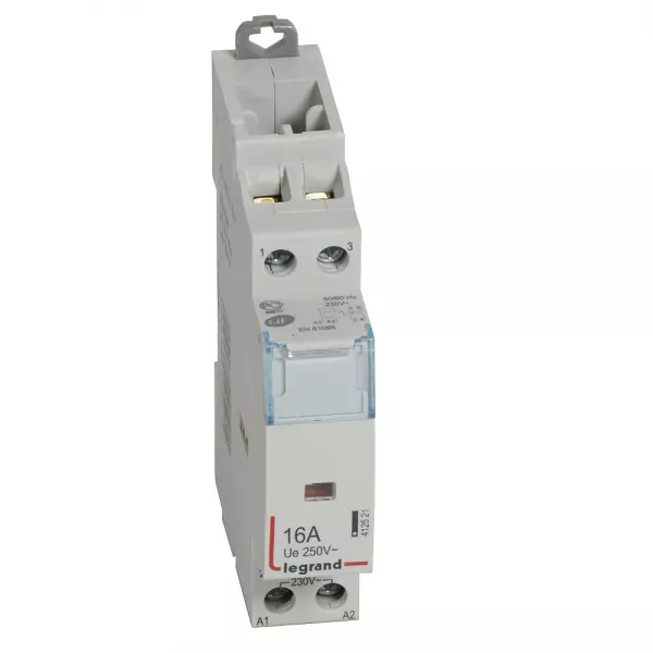 legrand-contacteur de puissance bobine 230v~ - 2p - 250v~~ - 16a - o + f - 1 module (412521)