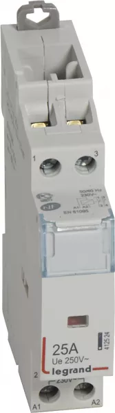 legrand-contacteur de puissance bobine 230v~ - 2p - 250v~~ - 25 a - 2 o - 1 module (412524)