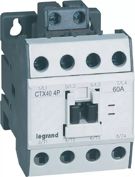 legrand-contacteur de puissance ctx� - 4p - 230v~ - ac 1 60 a / ac 3 40a (416436)