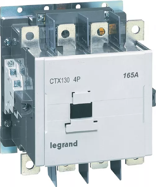 legrand-contacteur de puissance ctx� - 4p - 2no+2nf - ac 1 165 a / ac 3 130 a (416466)