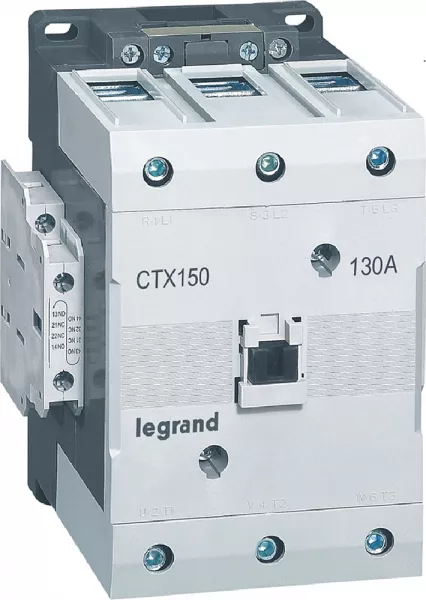 legrand-contacteur de puissance ctx� 150 - 3p - 130a - bornes � cage - 2no+2nf - 24v= (416251)