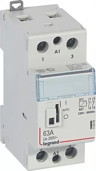 legrand-contacteur de puissance cx� bobine 230v~ - 2p 250v~ - 63a - 2o - 2 modules (412548)