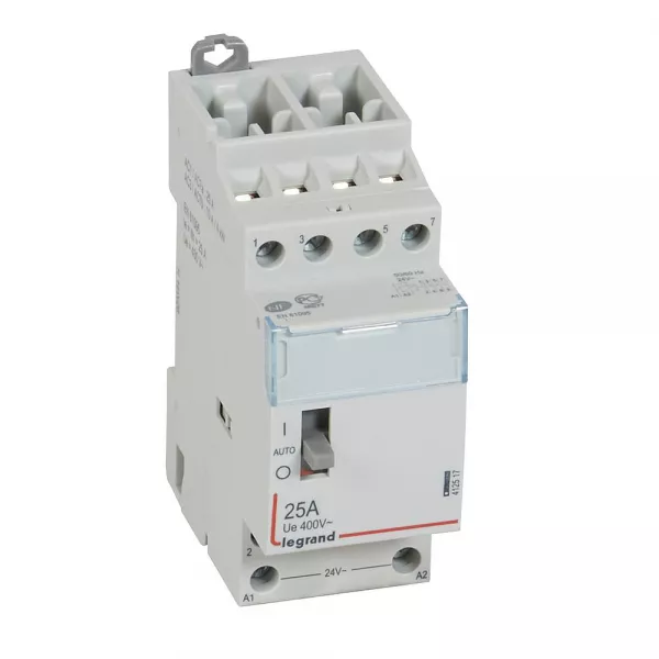 legrand-contacteur de puissance cx� commande manuelle 24v~ - 2p 400v~ - 25a - 4f - 2 mod (412517)