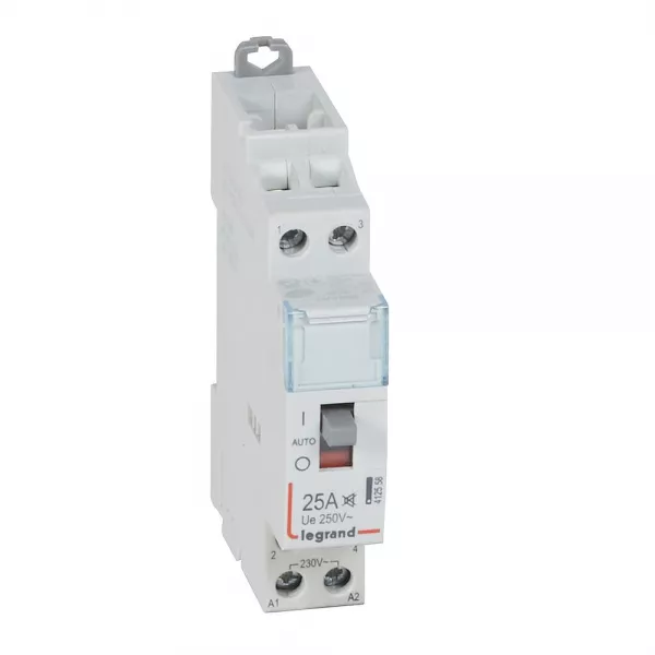 legrand-contacteur de puissance cx� silencieux bobine 230v~ 2p 250v~ 25a 2f - 1 module (412558)