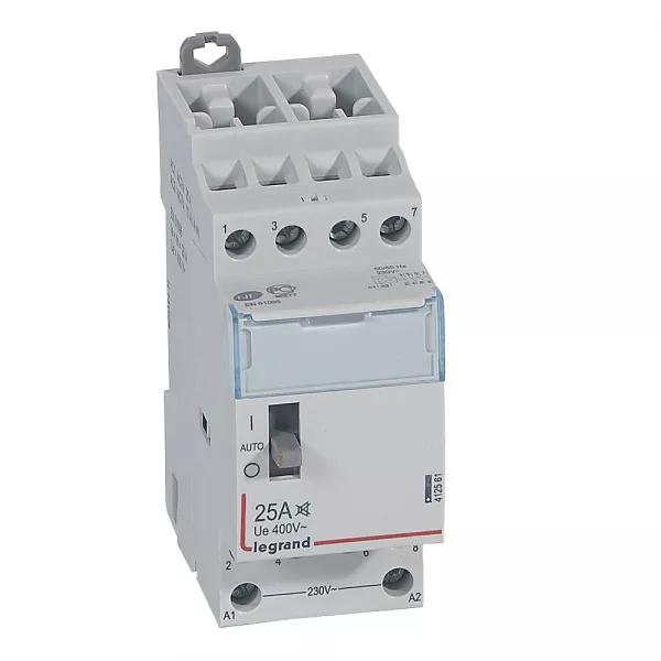 legrand-contacteur puissance cx� silencieux bobine 230v~ -4p 400v~ 25a - 4f -2 modules (412561)