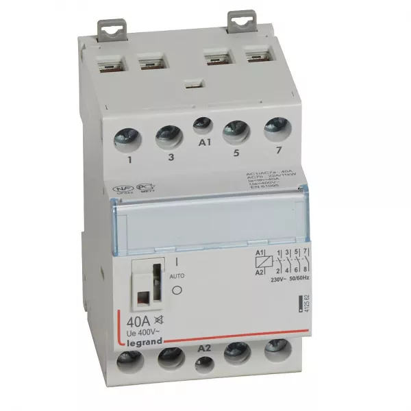 legrand-contacteur puissance cx� silencieux bobine 230v~ -4p 400v~ 40a - 4f -3 modules (412562)