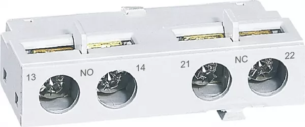 legrand-contacts auxiliaires 1no et 1nf pour disjoncteur moteur mpx� - montage frontal (417403)