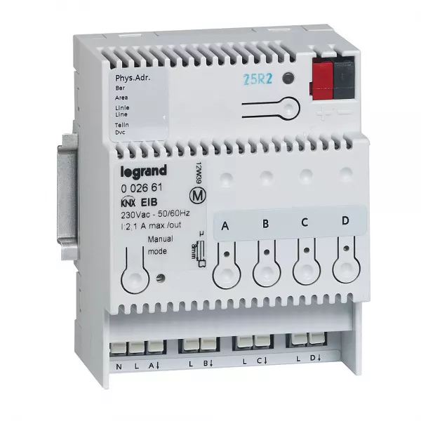 legrand-contr�leur modulaire bus knx - on off et 4 sorties 8a - 4 modules (002661)