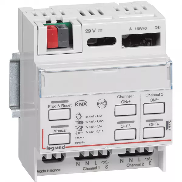 legrand-contr�leur modulaire bus/knx pour variation toutes charges -2 sorties -4 modules (002654)