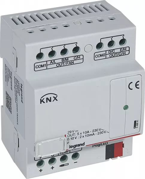 legrand-contr�leur modulaire de ventilo-convecteur bus knx 4 mod version 0v-10v - 4 mod (049041)