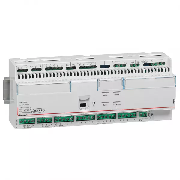 legrand-contr�leur multi-applications scs/bacnet avec 16 entr�es/16 sorties - 12 modules (048412)