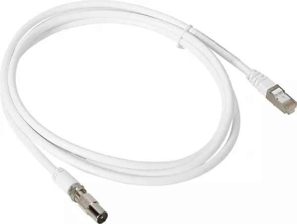 legrand-cordon coaxial avec embout coaxial et embout rj45 - longueur 2m (413040)