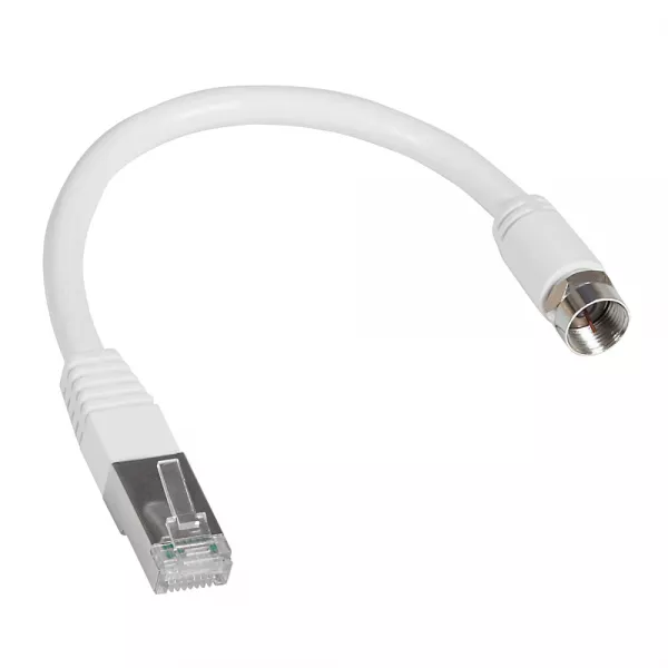 legrand-cordon de brassage 1 embout coaxial et 1 embout rj45 - longueur 0,3m (413206)