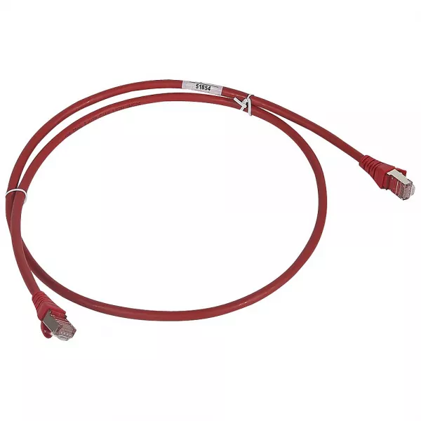 legrand-cordon de brassage rj45 - cat.6 - f/utp �crant� - l. 1 m - lsoh - rouge - lcs� (051854)