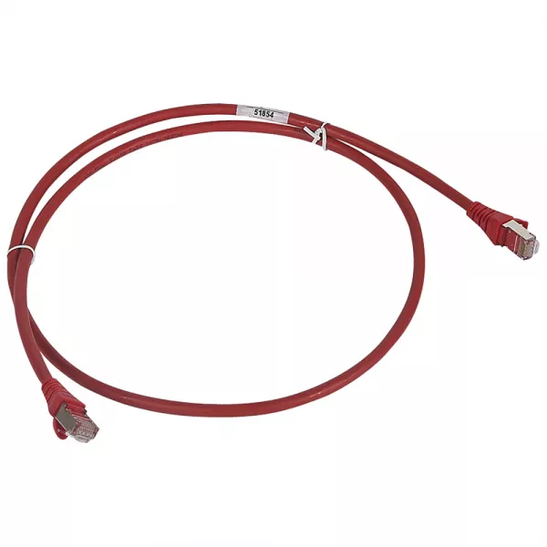 legrand-cordon de brassage rj45 - cat.6 - f/utp �crant� - l. 5 m - lsoh - rouge - lcs� (051857)