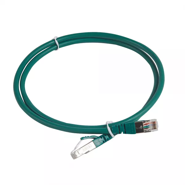 legrand-cordon de brassage rj45 - lsoh- cat.6a - 100 ohms - s/ftp blind�- l. 1 m -vert (051866)