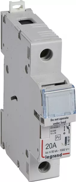 legrand-coupe-circuit 1000 v= pour application photovolta�que - 1 p�le - 1 module (414681)