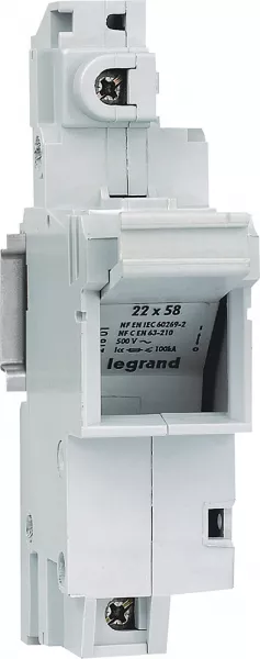 legrand-coupe-circuit sectionnable sp58 pour cartouche industrielle 22x58mm - 1p (021601)
