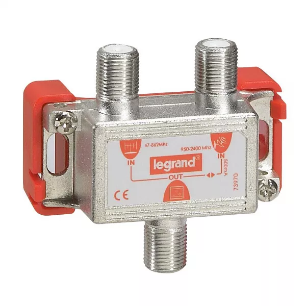 legrand-coupleur hertzien et satellite 47mhz � 862mhz ou 950mhz � 2400mhz (073970)