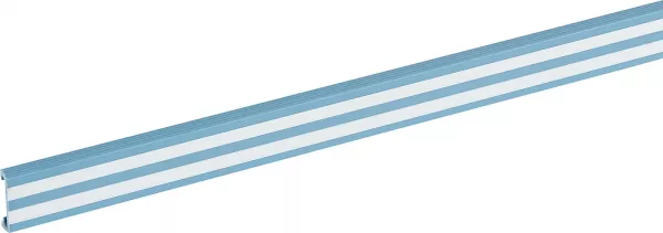 legrand-couvercle de goulotte lina 25 largeur 25mm - bleu bande blanche (037041)