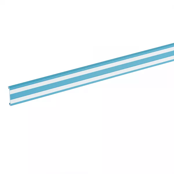 legrand-couvercle de goulotte lina 25 largeur 40mm - bleu bande blanche (037042)