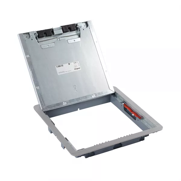 legrand-couvercle m�tal rev�tement inox boite de sol version standard 16 ou 24 modules (088005)
