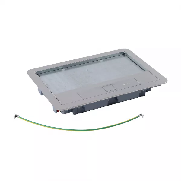 legrand-couvercle m�tal rev�tement inox boite de sol version standard 8 ou 12 modules (088003)