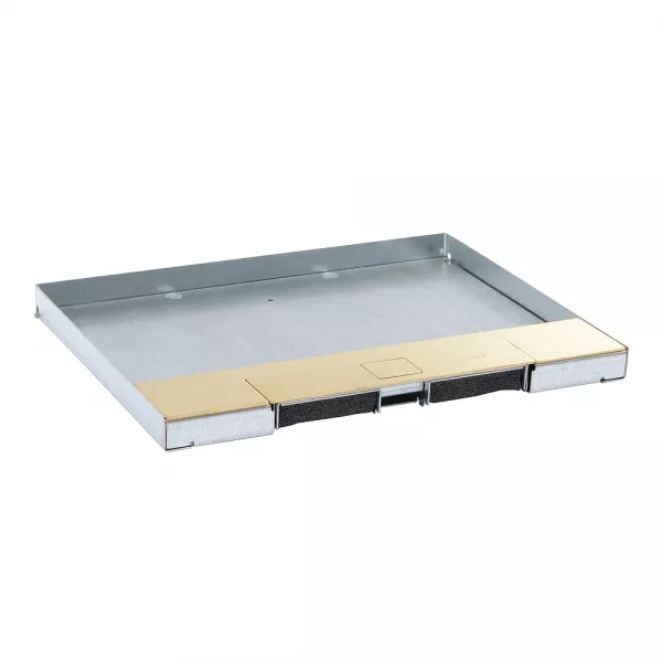 legrand-couvercle m�tal rev�tement laiton - boite de sol version affleurante 12/18 mod (088107)