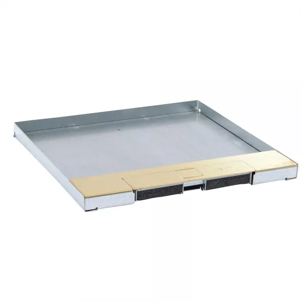 legrand-couvercle m�tal rev�tement laiton - boite de sol version affleurante 16/24 mod (088108)