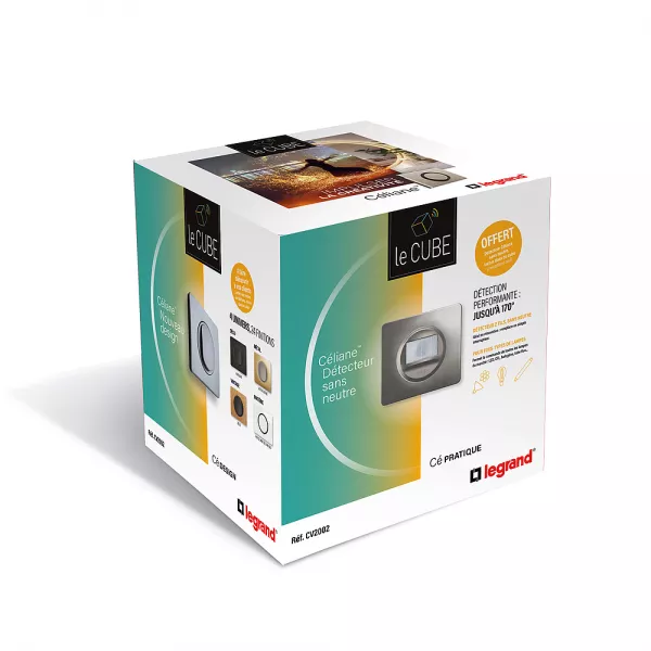 legrand-cube innovation d�tecteur mural c�liane (cv2002)