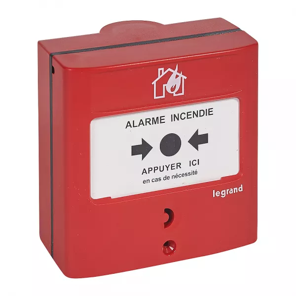legrand-d�clencheur manuel dm conventionnel standard pour �quipement d\'alarme incendie (138012)