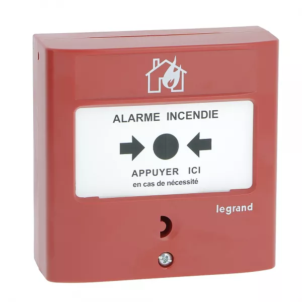 legrand-d�clencheur manuel pour �quipement d\'alarme de type 4 radio (140571)
