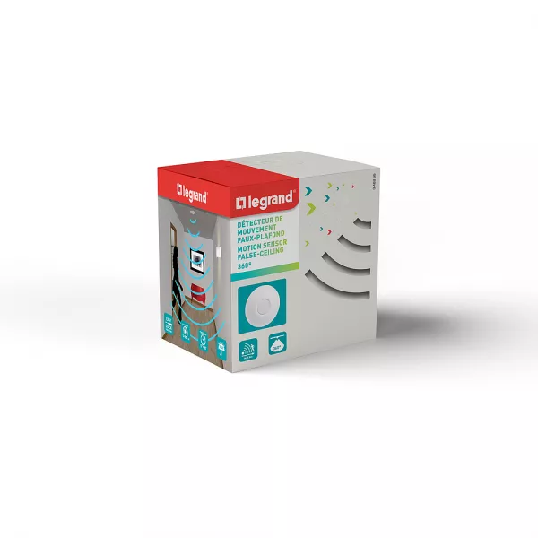 legrand-d�tecteur de mouvements eco 1 - 3 fils - fixation plafond - blister (048899)