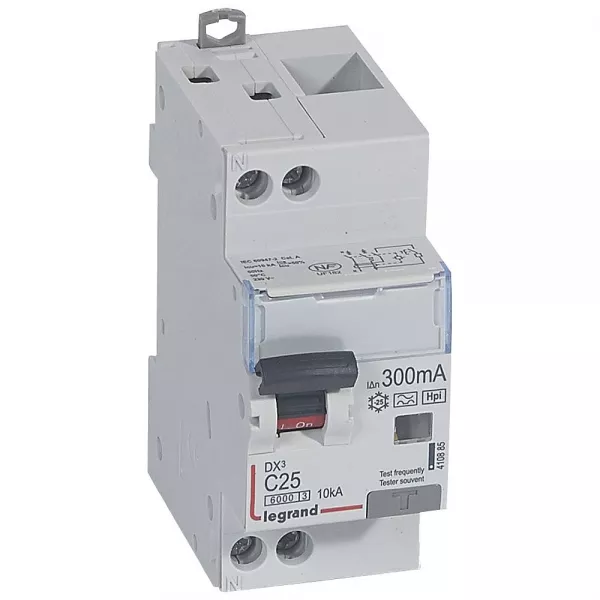 legrand-disj dif monobloc dx�6000 10ka arriv�e haute/d�part bas vis u+n 25a typef 300ma (410885)